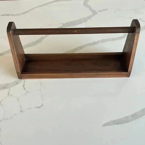 Steelite Wood Caddy 6525T162 Ebony Stain 15" Varick Form Handcrafted USA - Picture 4 of 12